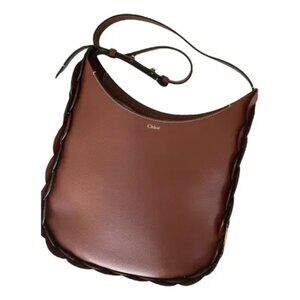Chloe Darryl Small Hobo Crossbody in Sepia Cognac Brown-NWT